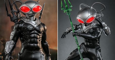 Hot Toys水行俠 失落王國黑蝠鱝Black Manta 比例收藏級人偶 未來感戰衣古老黑暗神器並存