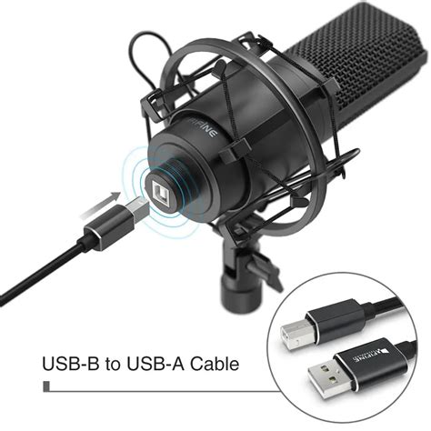 Fifine Usb Pc Condenser Microphone With Adjustable Desktop Mic Arm