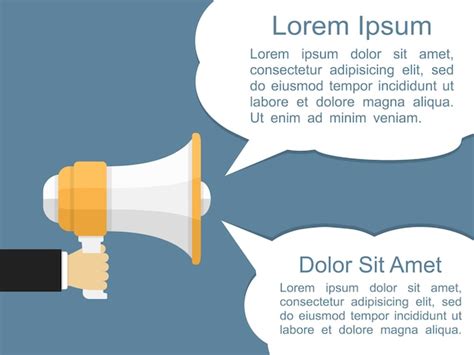 Premium Vector Megaphone With Speech Bubbles