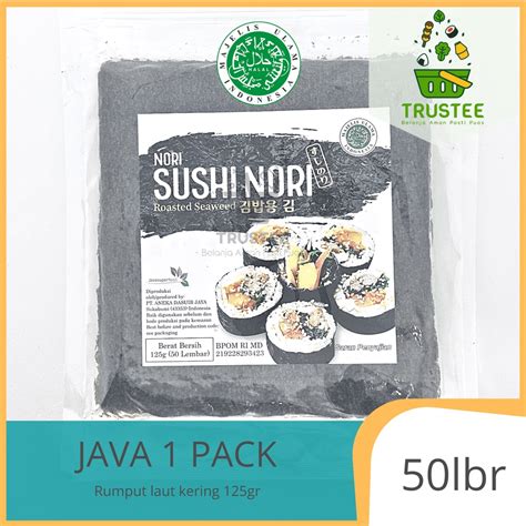 Jual Java Yaki Sushi Nori Roasted Seaweed Rumput Laut Panggang