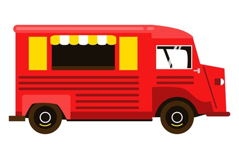 Red Food Truck Icon Street Market Open Graphic By Onyxproj · Creative