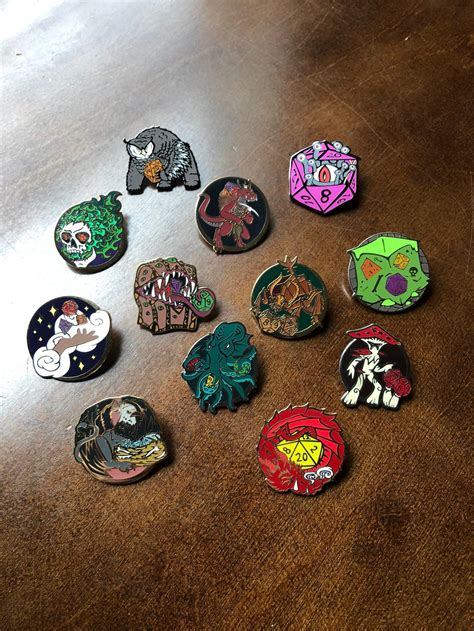 Rpg Pin Pack Enamel Pin Dungeons And Dragons Pin Dnd Pin Etsy