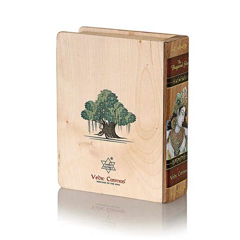 Bhagavad Gita With Wooden Box A