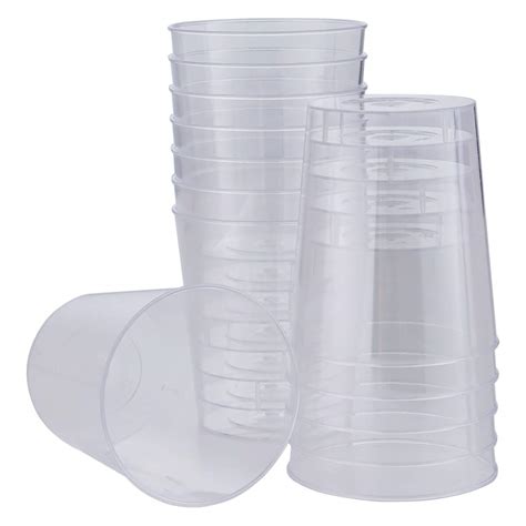 50 Clear Disposable Hard Plastic Shot Glasses 2oz 60ml Heavy Duty