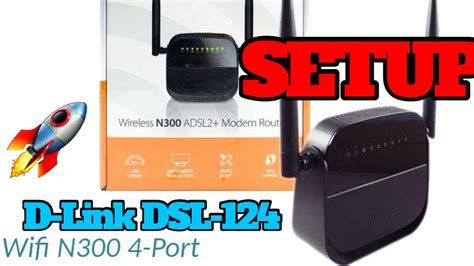 How To SETUP D Link DSL 124 DSL Modem Router In 1 Minute YouTube