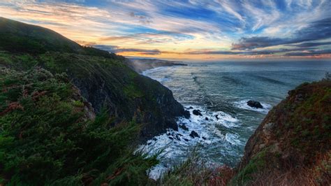 Wallpaper Trey Ratcliff Photography Big Sur California Usa Landscape Morning Water