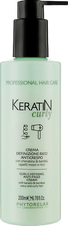 Phytorelax Laboratories Keratin Curly Curls Defining Anti Frizz Cream