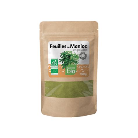 Poudre De Feuilles De Manioc Bio Racines Bio G Kodamer