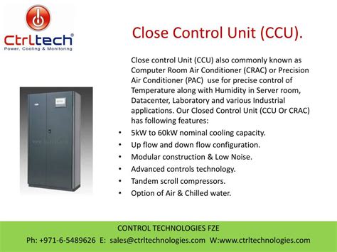 Ppt Close Control Unit Ccu Crac Precision Air Conditioner