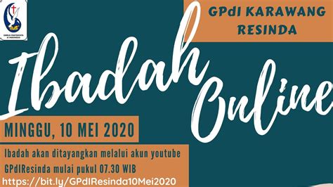 Gpdi Karawang Resinda Ibadah Umum Minggu Mei Youtube