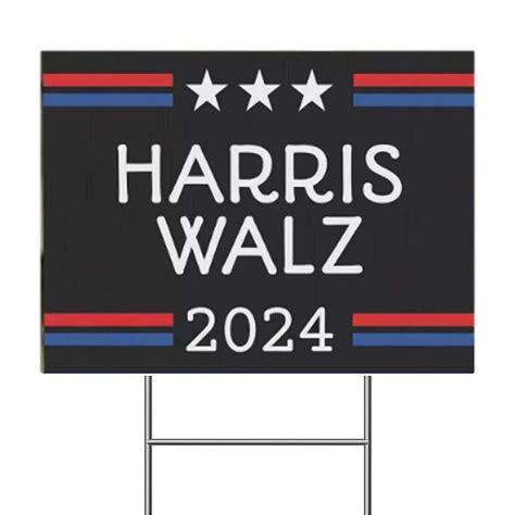 Hpdl Kamala Harris Tim Waltz 2024 Yard Sign Harris Vote Election For Usa President 1181 Double