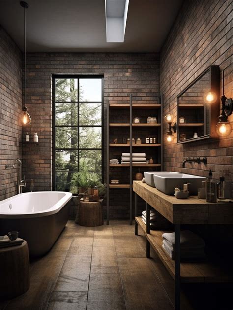 Exposed Brick Bathroom Ideas For A Modern Rustic Feel Artofit