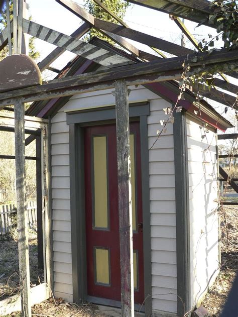 The Outhouse Received A Fresh Coat Of Paint Also Outdoor Decor