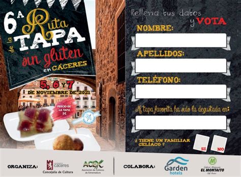 Vi Ruta De La Tapa Sin Gluten En C Ceres Cel Acos Extremadura