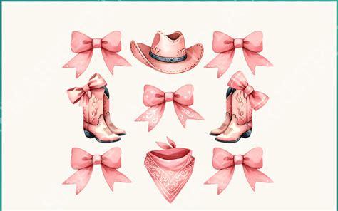 Coquette Cowgirl Png Design De Fita Rosa Designs De Sublima O