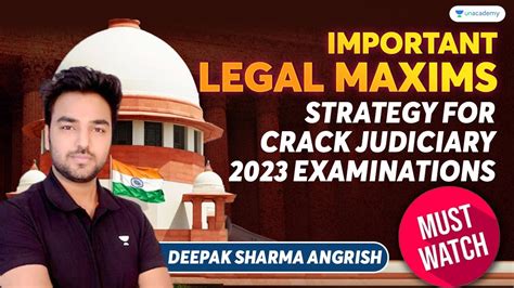 Important Legal Maxims Strategy To Crack Judiciary Examinations