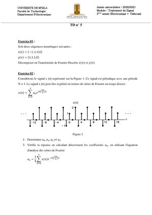 Chapitre Facult Technologie D Partement Electronique Cycle