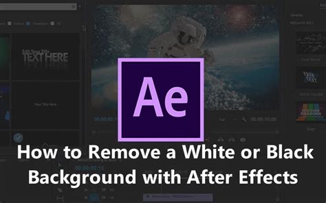 H Ng D N How To Remove Black Background In After Effects D D Ng V