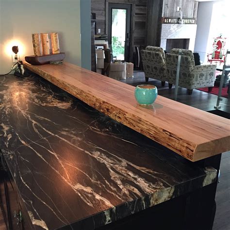 Custom Maple Floating Bar Top | The Wooden Penny - Custom Furniture ...