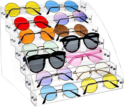 Amazon Soujoy Tier Sunglass Organizer Stand Acrylic Sunglass