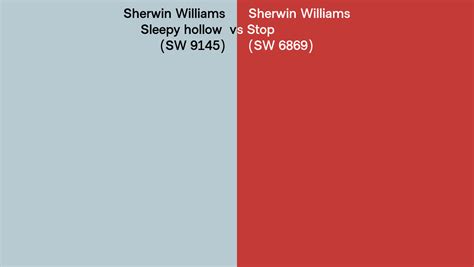 Sherwin Williams Sleepy Hollow Vs Stop Side By Side Comparison