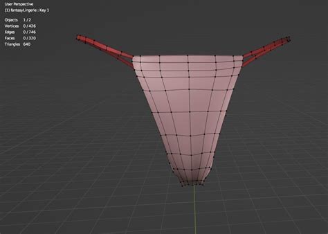 Fantasy Lingerie Base Mesh CC BY D Model CGTrader
