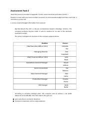 Assessment Task 2 Ryan Bsbf Docx Assessment Task 2 Read The Scenario