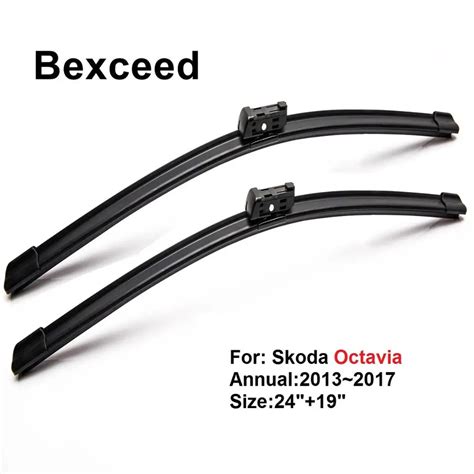 Wiper Blade For Skoda Octavia 2419bexceed Of Car Windshield Windscreen Rubber 2013 2014 2015