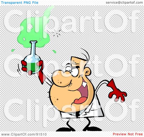 Royalty Free Rf Clipart Illustration Of A Mad Scientist Man Grinning