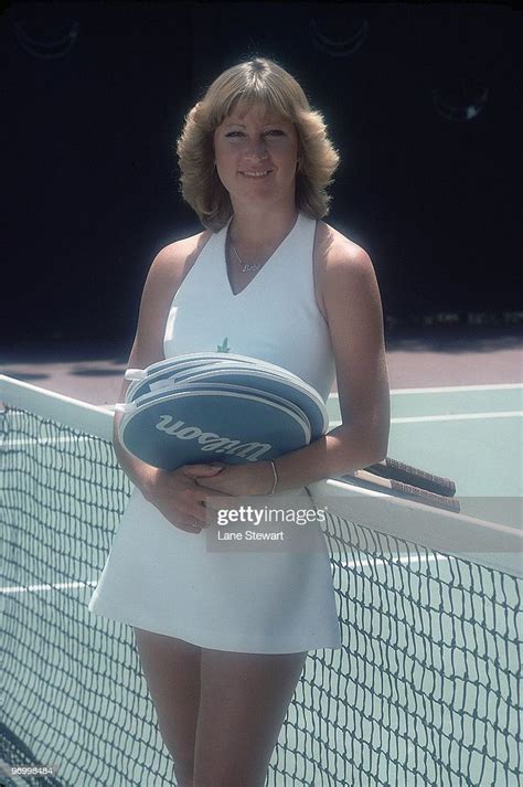 Portrait Of Chris Evert During Photo Shoot At Practice Los Angeles Chris Evert