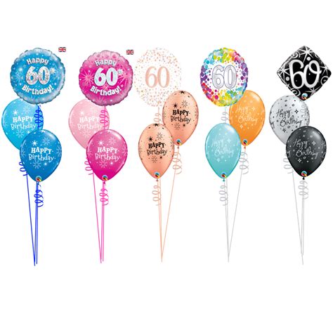 60th Birthday Balloon Table Decoration Cardiff Balloons Open 6 Days