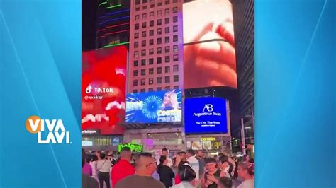 Wendy Guevara aparece en las pantallas de Time Square Vídeo Dailymotion