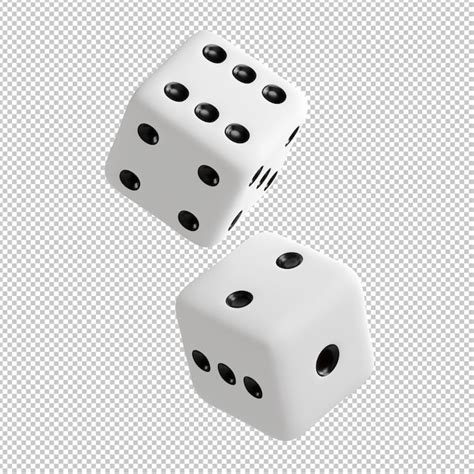 Premium PSD | Dice 3d illustraton