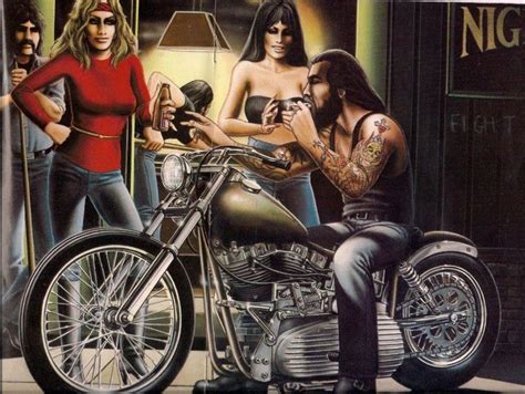 Images About Biker Art Work On Pinterest Artworks Vintage