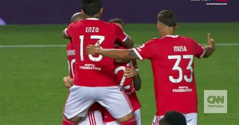 Grimaldo Cruza Para Golo De Rafa Ap S Grande Jogada Do Benfica Cnn