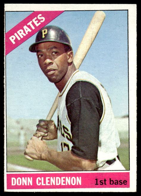 1966 TOPPS DONN CLENDENON 375 VG EX BASEBALL PITTSBURGH PIRATES EBay