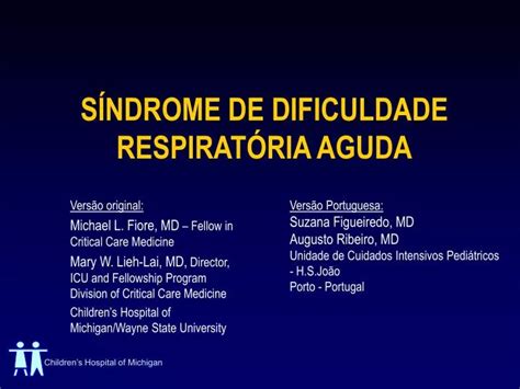 PPT SÍNDROME DE DIFICULDADE RESPIRATÓRIA AGUDA PowerPoint