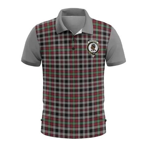 Tartan Polo Borthwick Plaid Mens Polo Shirt Vergors Store