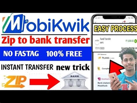 New Trick Mobikwik Zip To Bank Transfer Mobikwik Zip Balance Bank