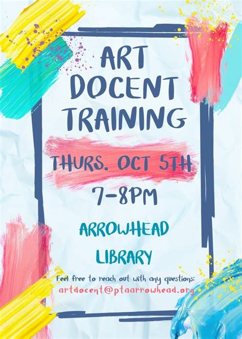 Art Docent Program – Arrowhead Elementary PTA