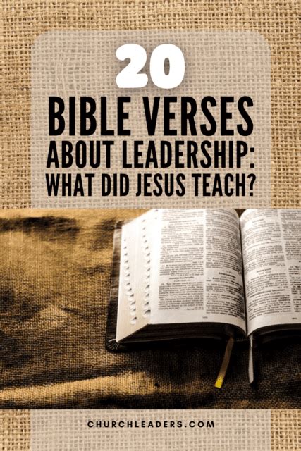 20 Bible Verses About Leadership: What Did Jesus Teach?