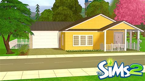 🏡yellow House 🏡 The Sims 2 Speed Build Youtube