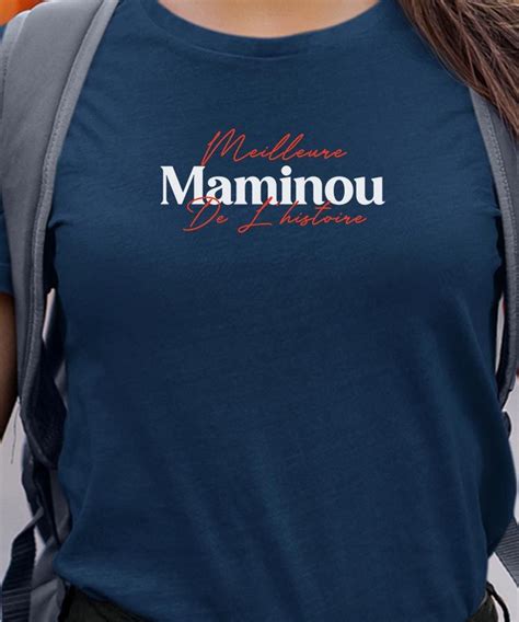 T Shirt Meilleure Maminou De L Histoire Pour Femme