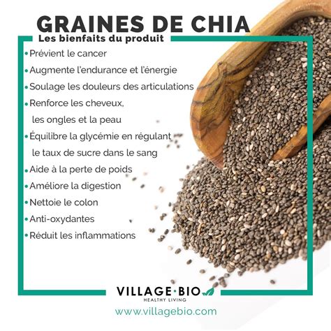 Les Bienfaits Des Graines De Chia Aliments Bons Pour La Sant