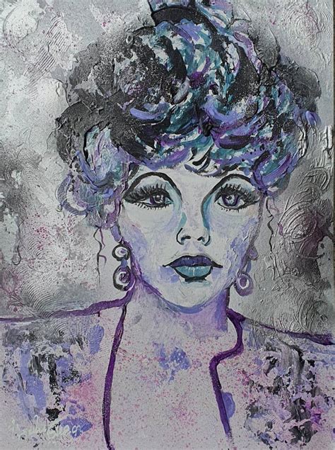 Forever Young Joan Collins Painting By Ursula Gnech Saatchi Art