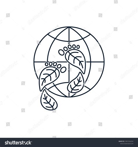 Planet Earth Human Footprint Environmental Protection Stock Vector Royalty Free 1891526254