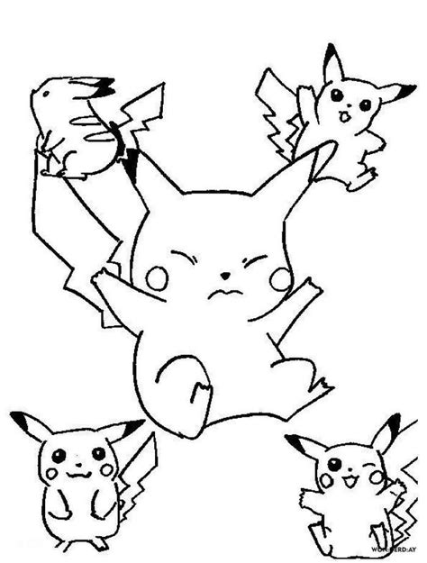 Dibujos De Pikachu Para Colorear Imprima Gratis A4 Artofit