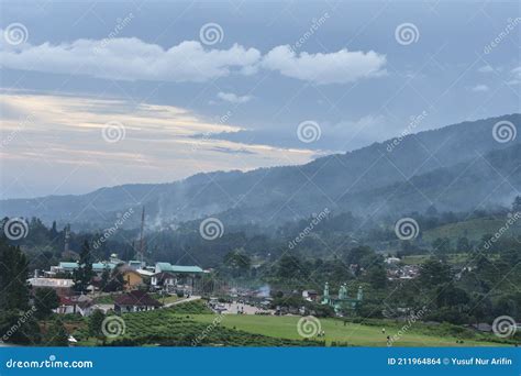 Evening View of Puncak Pass Bogor Stock Photo - Image of meteorological ...