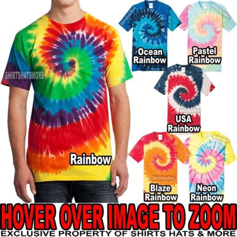 Tie Dye Mens T Shirt Rainbow Tye Dyed Tee S M L Xl 2xl 3xl 4xl