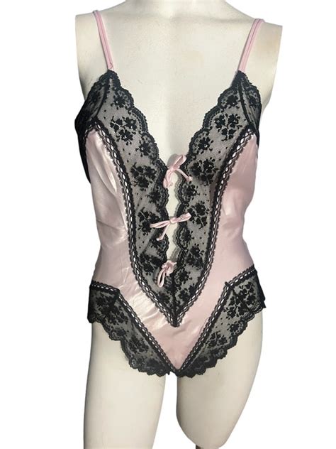 Vintage Victoria S Secret Teddy Lingerie S Gold Label Gem